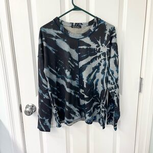 David Cline sweater tie dye blue large